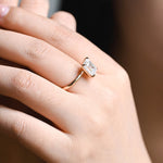 Stunning 1.0 - 2.0 CT Emerald Moissanite Engagement Ring with Solitaire Design 2
