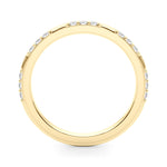Stunning 0.20 CT Round Moissanite Stones Bar Wedding Bands 2
