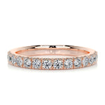 0.5 CT Round Half Eternity CVD EF/VVS Diamond Wedding Band 10