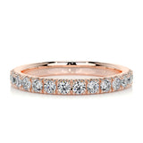 0.5 CT Round Half Eternity CVD EF/VVS Diamond Wedding Band 10