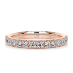 0.5 CT Round Half Eternity CVD EF/VVS Diamond Wedding Band 10