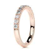 0.5 CT Round Half Eternity CVD EF/VVS Diamond Wedding Band 14