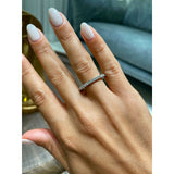 0.5 CT Round Half Eternity CVD EF/VVS Diamond Wedding Band 2