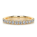 0.5 CT Round Half Eternity CVD EF/VVS Diamond Wedding Band 16
