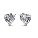 Round Cut Cubic Zirconia in 925 Sterling Silver Earrings 3