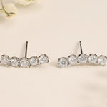 0.30 TCW Round Cut Moissanite Stud Earrings in Gold 3
