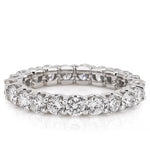 Stunning 2.33 CT Round Moissanite Stones Full Eternity Wedding Bands 3