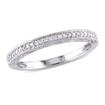 Round Cut Cubic Zirconia in 925 Sterling Silver Wedding Bands 12