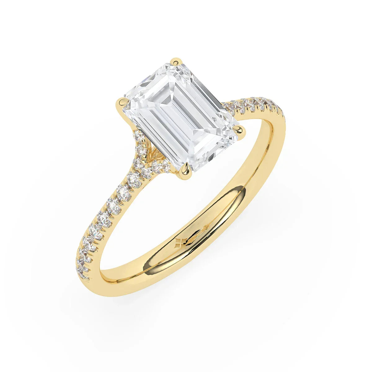 Stunning 2.0 CT Round Moissanite Engagement Ring with Dainty Pave Design 5