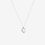 Round Cut Cubic Zirconia in 925 Sterling Silver Necklace 1