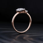 Stunning 1.0 CT Pear Moissanite Engagement Ring with Two Stone Design 4