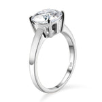 Round Cut Solitaire Style  Cubic Zirconia in 925 Sterling Silver Jewelry 4