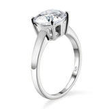 Round Cut Solitaire Style  Cubic Zirconia in 925 Sterling Silver Jewelry 4
