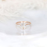 Stunning 1.75 CT Emerald Moissanite Engagement Ring with Solitaire Design 1