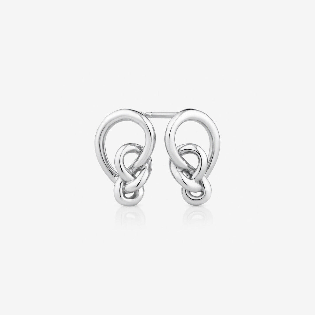 Round Cut Cubic Zirconia in 925 Sterling Silver Earrings 1