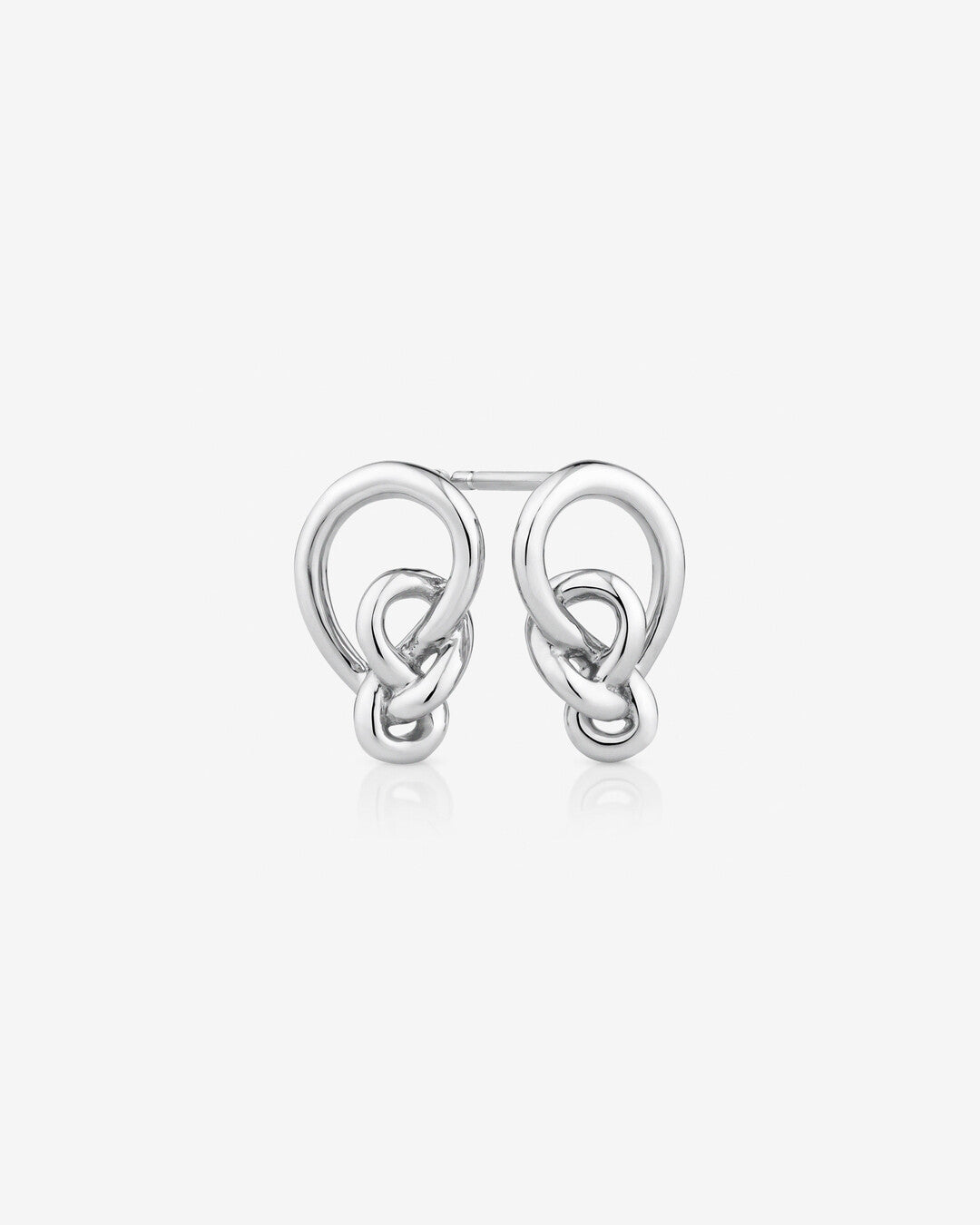 Round Cut Cubic Zirconia in 925 Sterling Silver Earrings 1