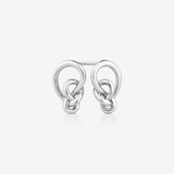 Round Cut Cubic Zirconia in 925 Sterling Silver Earrings 1