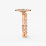 Marquise Bezel Lab Grown Diamond Engagement Ring