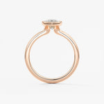 Marquise Bezel Lab Grown Diamond Engagement Ring