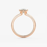Marquise Bezel Lab Grown Diamond Engagement Ring