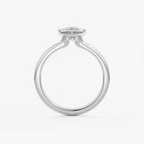 Marquise Bezel Lab Grown Diamond Engagement Ring