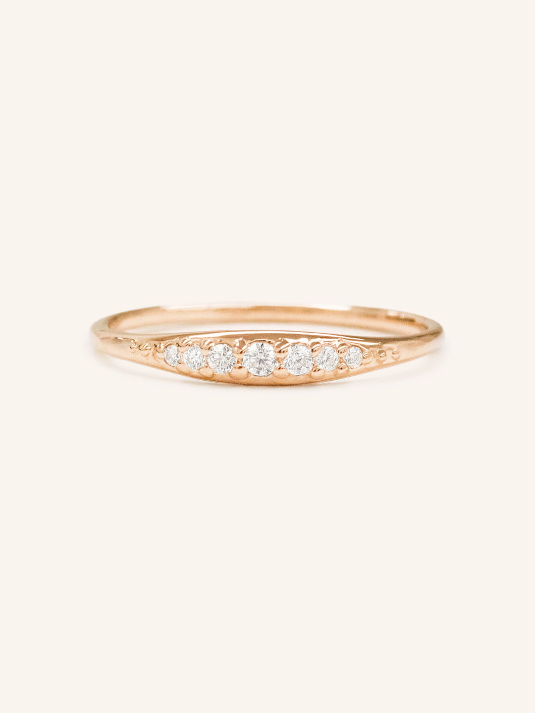 Stunning 0.2 TCW Round Moissanite Stones Snuggery Wedding Bands 4