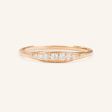 Stunning 0.2 TCW Round Moissanite Stones Snuggery Wedding Bands 4
