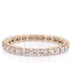 Stunning 1.0 CT Round Moissanite Stones Full Eternity Wedding Bands 5