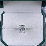 Classic 3.0 CT Radiant Moissanite Engagement Ring with Pave Design 2