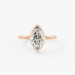 Marquise Split Shank Lab Grown Diamond Engagement Ring