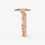 Marquise Split Shank Lab Grown Diamond Engagement Ring