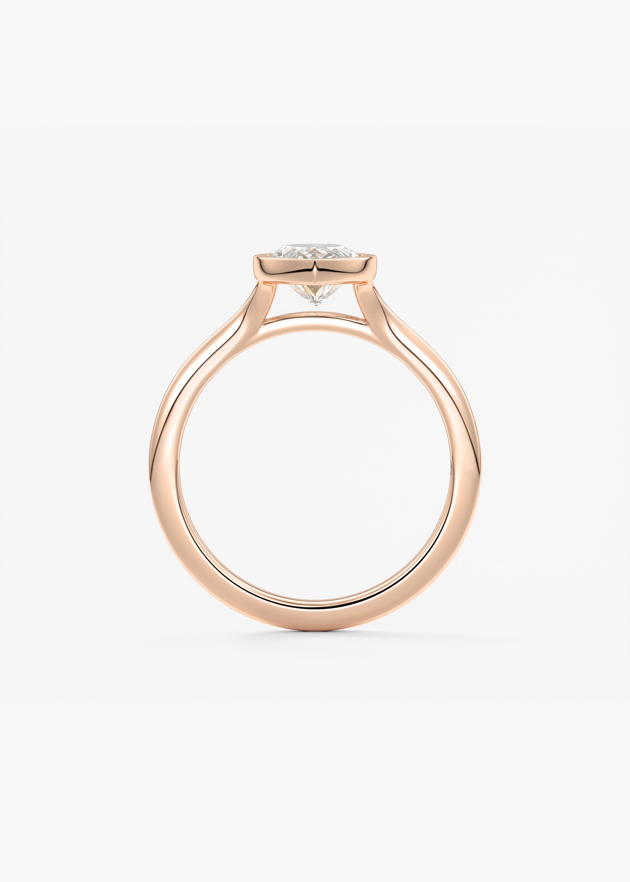 Marquise Split Shank Lab Grown Diamond Engagement Ring