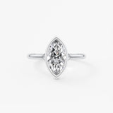 Marquise Split Shank Lab Grown Diamond Engagement Ring