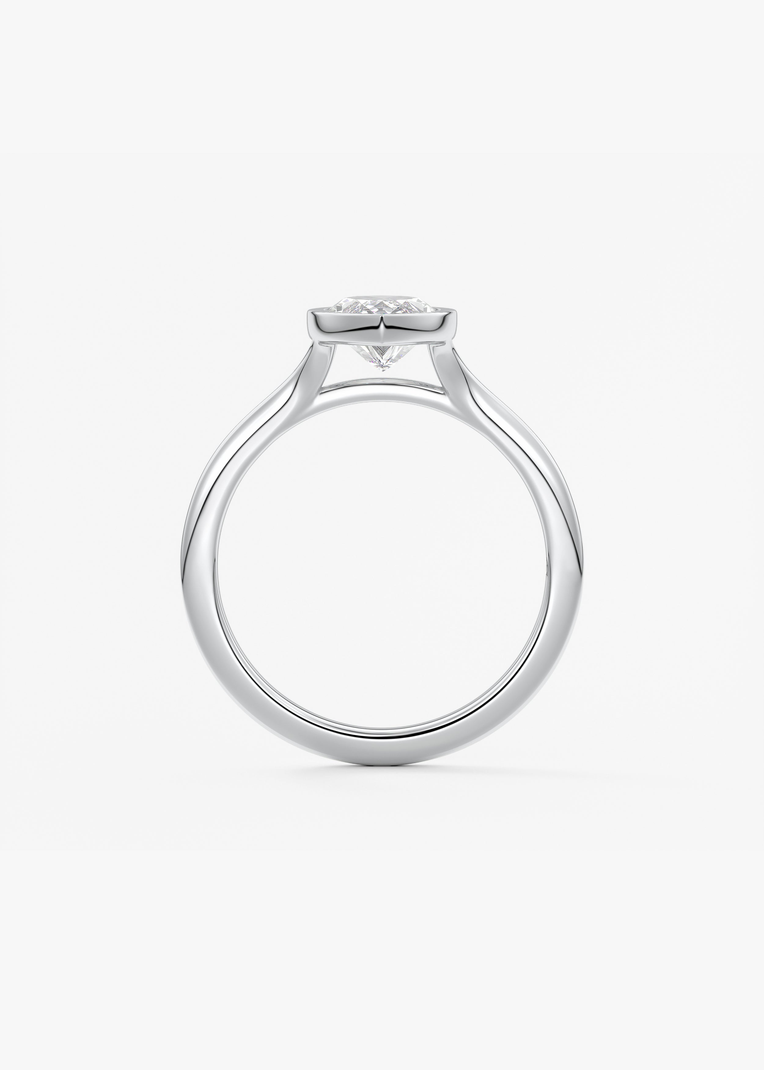 Marquise Split Shank Lab Grown Diamond Engagement Ring