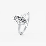 Marquise Split Shank Lab Grown Diamond Engagement Ring