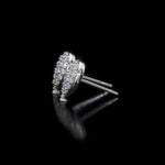 Round Cut Cubic Zirconia in 925 Sterling Silver Earrings 2