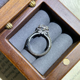 Stunning 1.5 CT Round Moissanite Engagement Ring with Split Shank & Pave Design 4