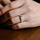 Stunning Men's 0.1 TCW Asscher Moissanite Stone Solitaire Wedding Bands 6
