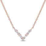 Round Cut Cubic Zirconia in 925 Sterling Silver Necklace 12