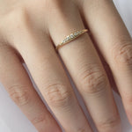 Stunning 0.2 TCW Round Moissanite Stones Snuggery Wedding Bands 8