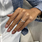 Stunning 0.56 CT Round & Marquise Moissanite Stones Wedding Bands 6
