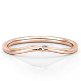 Stunning Curved Metal Wedding Bands 5