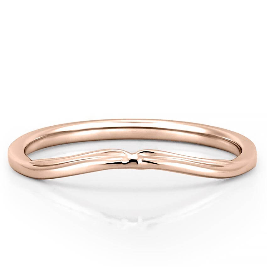 Stunning Curved Metal Wedding Bands 5
