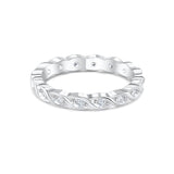 Stunning 0.2 TCW Round Moissanite Stones Wedding Bands 1