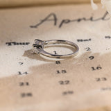 Stunning 2.0 CT Emerald Moissanite Engagement Ring with 3 Stones Design 4