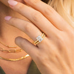 Stunning 1.5 CT Radiant Moissanite Engagement Ring in Pave Design 9