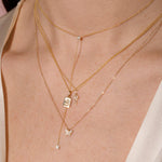 0.20 TCW Round Moissanite Diamond Butterfly Pendant Necklace in Solid Gold 6