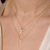 0.20 TCW Round Moissanite Diamond Butterfly Pendant Necklace in Solid Gold 6