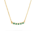 2 CT Round Emerald Lab Made Diamond-May Birthstone Necklace 4