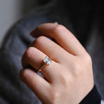 Stunning 1.0 - 2.0 CT Emerald Moissanite Engagement Ring with Solitaire Design 6